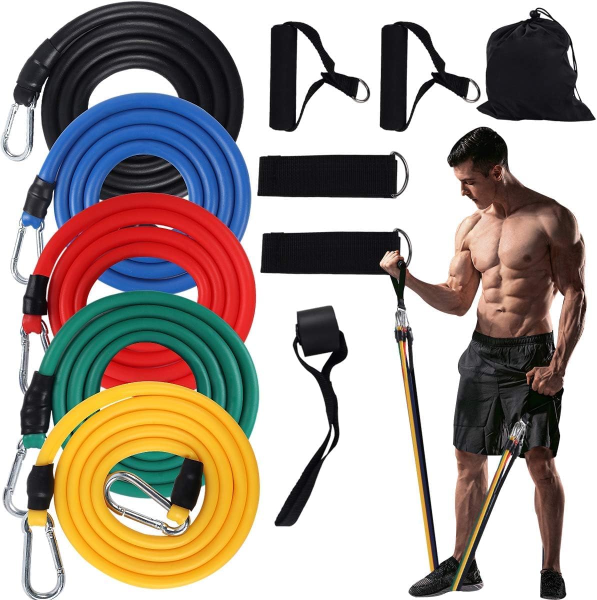 RESISTANCE BANDS WITH HANDLES
