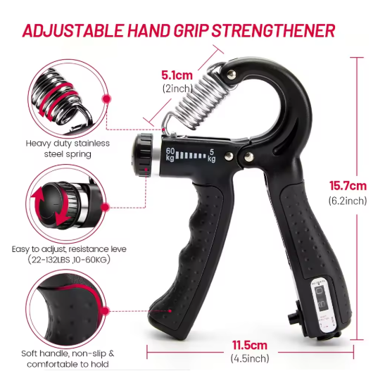 ADJUSTABLE HAND GRIP STRENGTH TRAINER