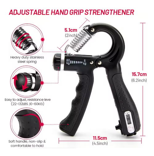 ADJUSTABLE HAND GRIP STRENGTH TRAINER