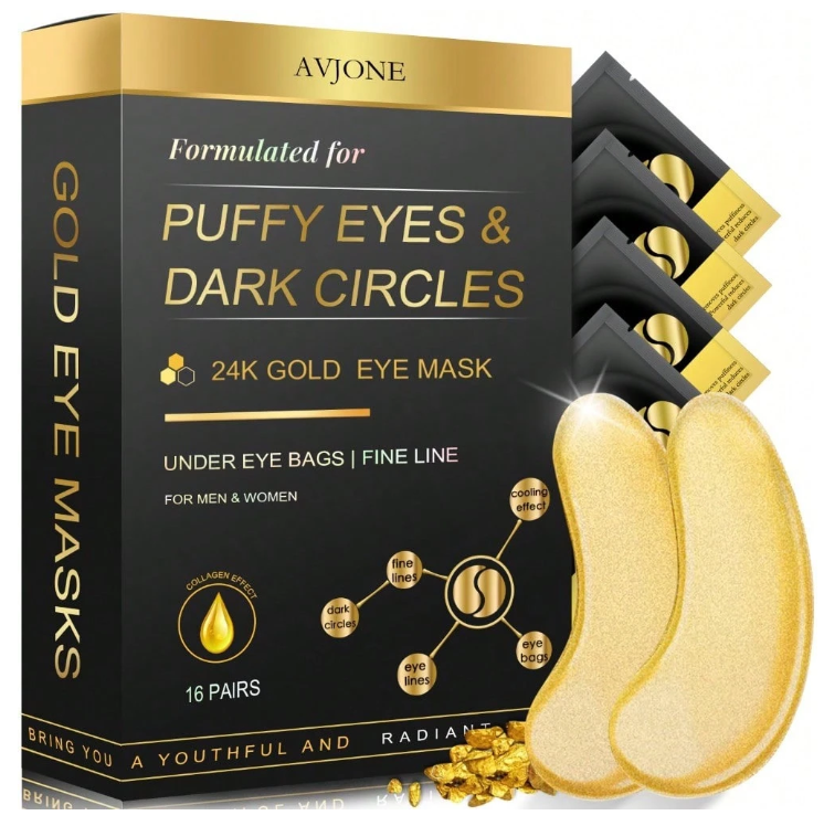 24K GOLD UNDER EYE PATCHES (16 PAIRS)