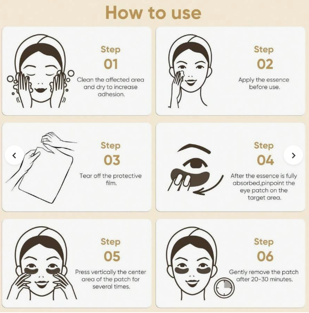 24K GOLD UNDER EYE PATCHES (16 PAIRS)