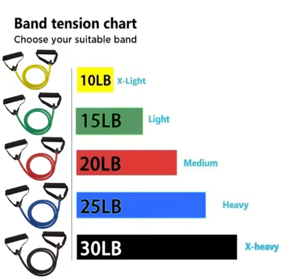 RESISTANCE BANDS WITH HANDLES